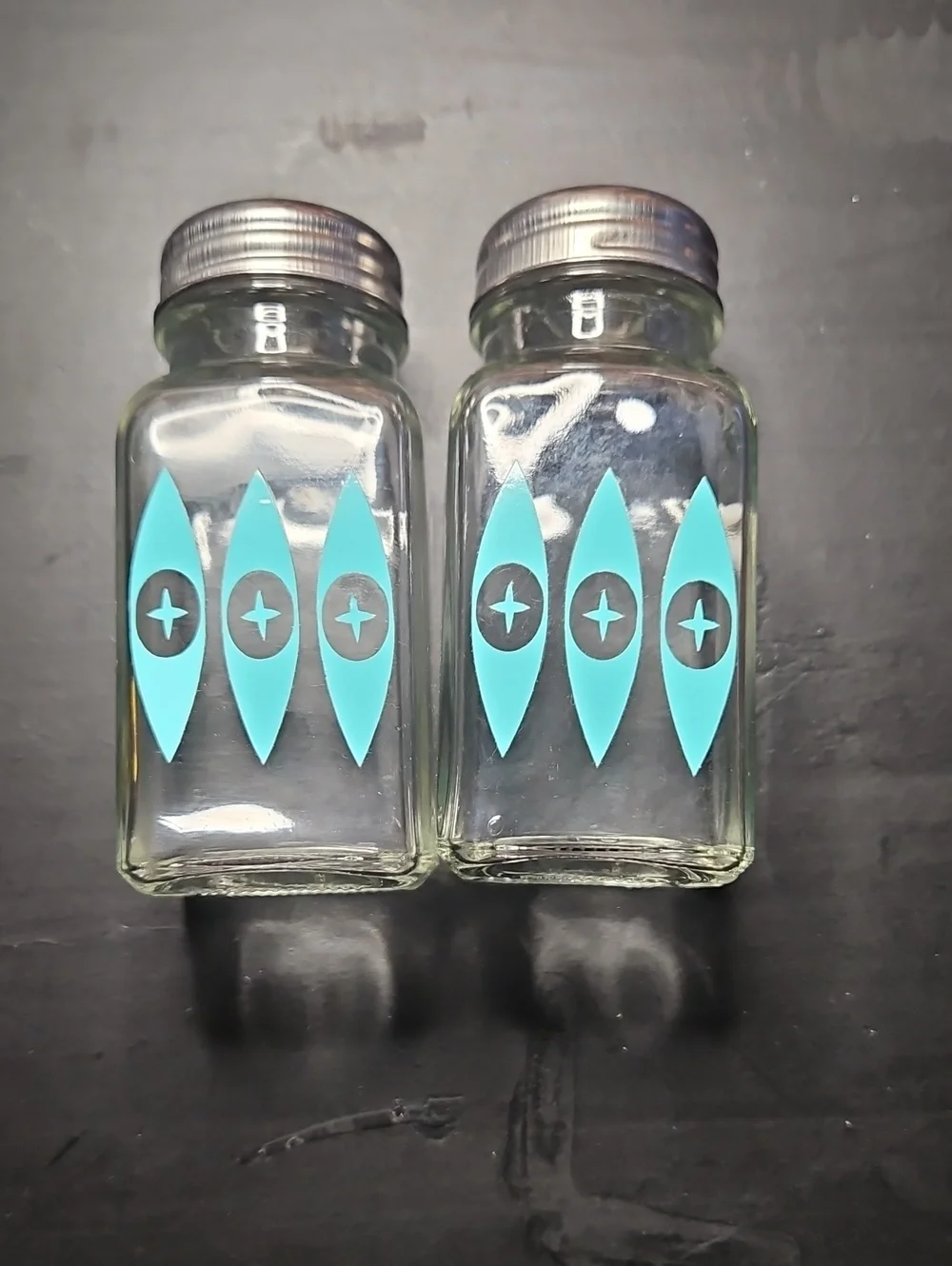 Pyrex Style Vintage Salt And Pepper Shakers